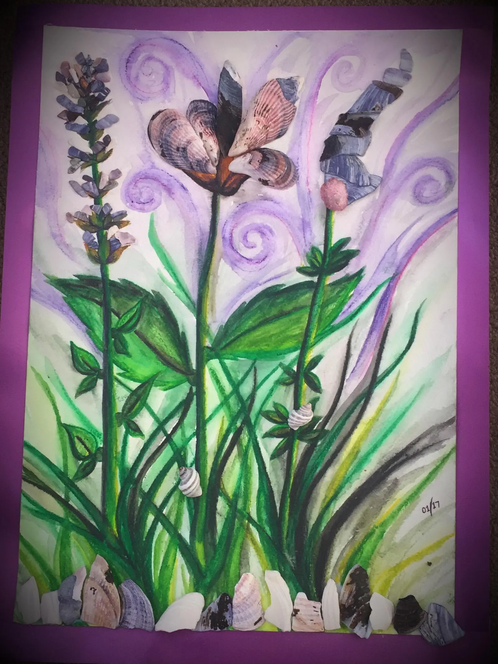 Shells in Lavender