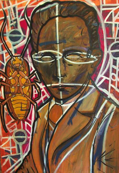 Untitled original painting by Raen Messina, 59x84cm
