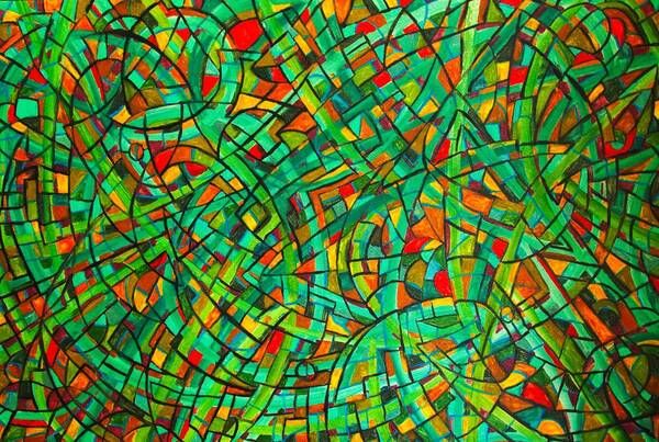 Untitled painting by Raen Messina, 76x51cm
