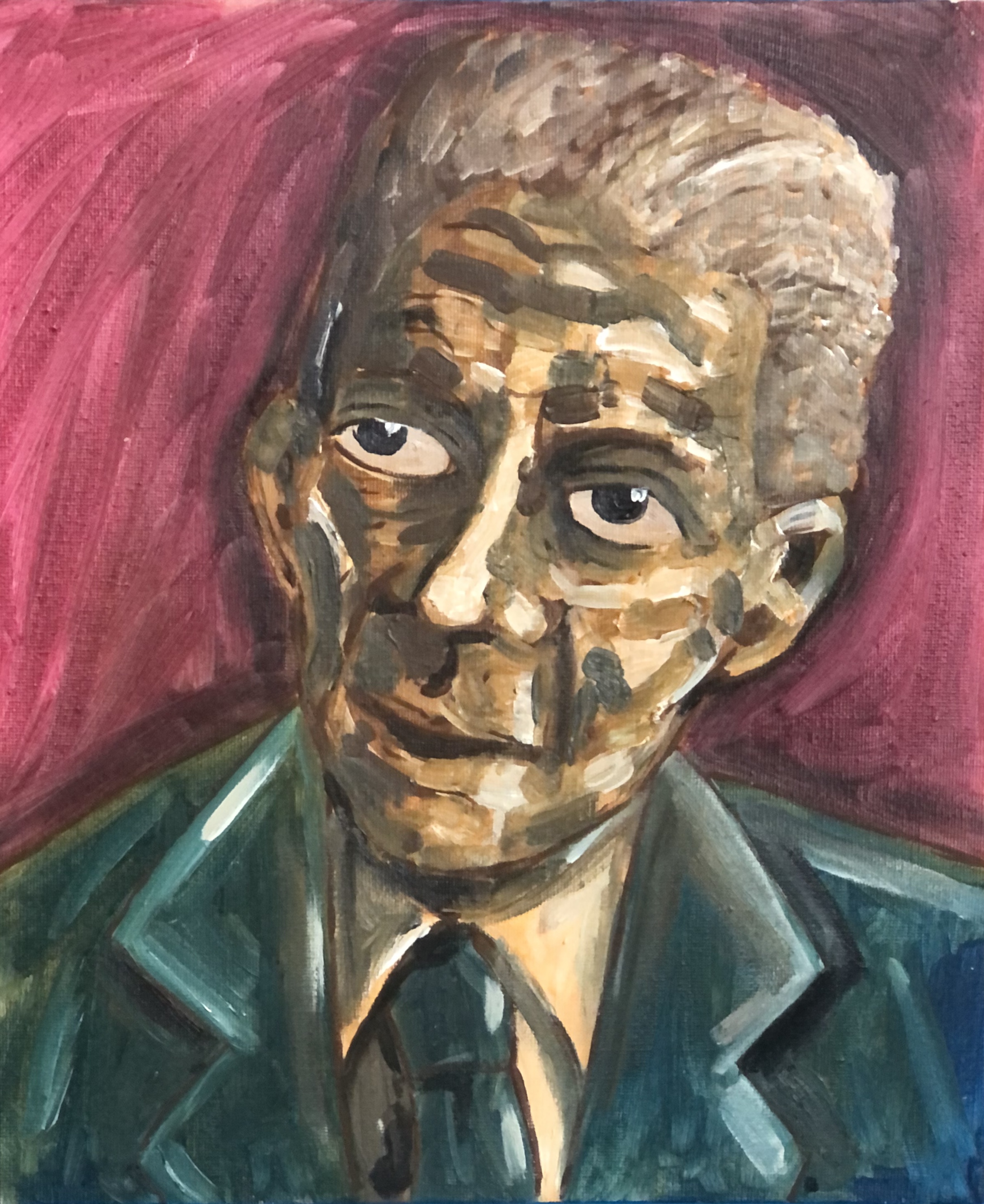 Untitled original painting by Raen Messina, 25.4x30.5cm